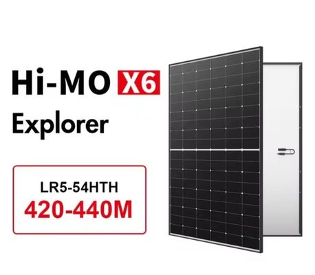 108 Modules photovoltaïques monocristallins à demi-cellule à cadre noir 420W 425W 430W 435W 440W