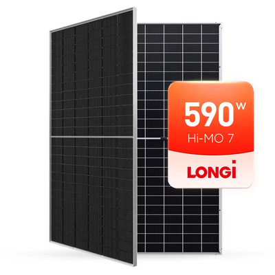 Longi 560W-590W Panneaux solaires bifaciaux en double verre monocristallin à demi-cellule pour votre