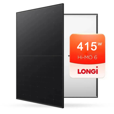 Longi Module mono-cellules cristallines à demi 415W panneaux solaires entièrement noirs pour le système solaire