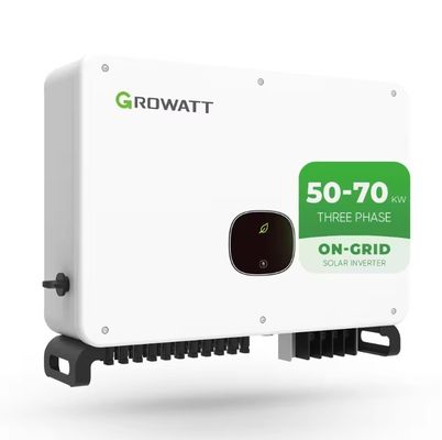 50 kW Growatt MAC 50-70KTL3-X Inverteur à trois phases sur réseau pour la conversion d'énergie solaire