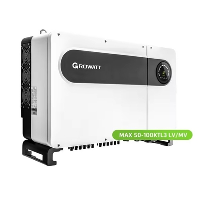 Fréquence de sortie 50/60HZ Growatt MAX50-80KTL3 LV Inverseur d'énergie solaire pour le commerce