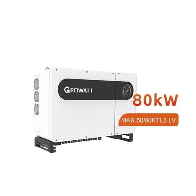 50KW 60KW 70KW 80KW Growatt Trois phases sur le réseau Inverseur solaire pour le système d'énergie solaire