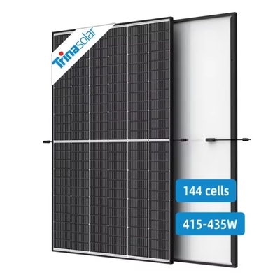 415w 420w 425w 430w 435w Panneau solaire à demi-cellule noir avec boîte de jonction IP 68