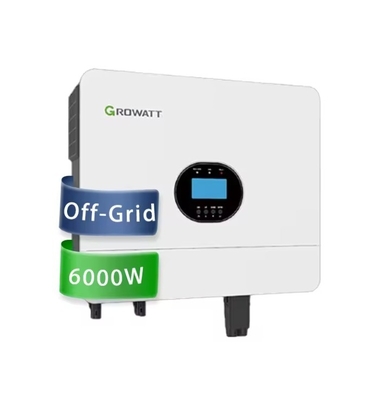 Growatt SPF 6000 ES Plus Inverteur à panneau solaire à phase unique de 6 kW pour les systèmes photovoltaïques hors réseau