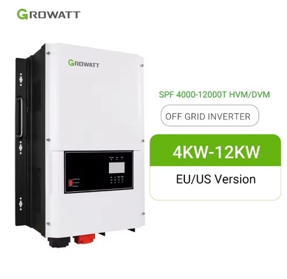 Type de sortie unique Growatt SPF 10KW 12KW Inverseur HVM pour batterie au lithium plomb-acide