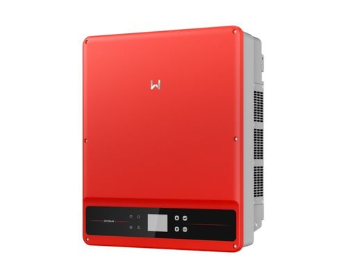 Invertisseur commercial de 50 kW 60 kW en rouge avec courant de sortie max 96 A et protection IP65