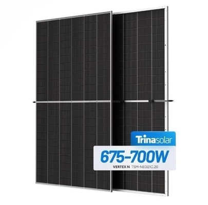 TSM-NEG21C. 20 Module monocristallin en double verre bifacial de type Trina 690W 132 demi-cellules