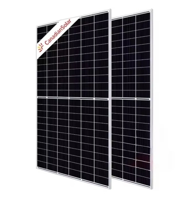 Panneau solaire canadien à 144 cellules avec cellule à demi-coupe de 182 mm et certification