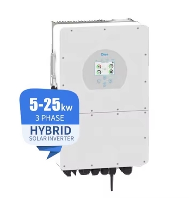 Invertisseur haute tension pour la maison et le commerce Deye 12 kW 2MPPT Invertisseur hybride triphasé