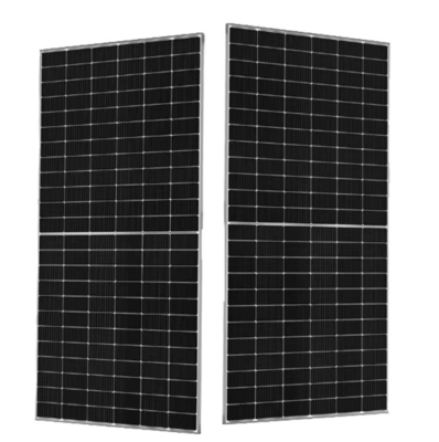 Panneau solaire bifacial mono-cristallin de type N de 650 W avec double verre à demi-celle de 210 mm