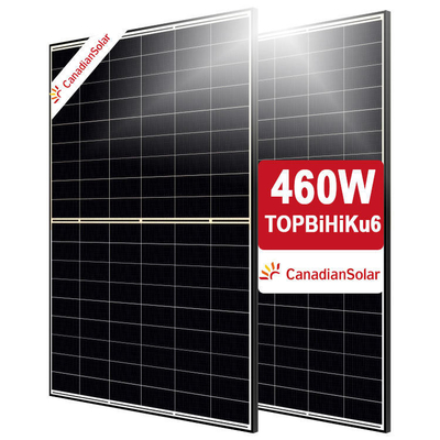 CanadianSolar TOPBiHiKu6 CS6.1-54TB-430-460W N-type TOPCon Tech Cellules mono silicium pour le système solaire