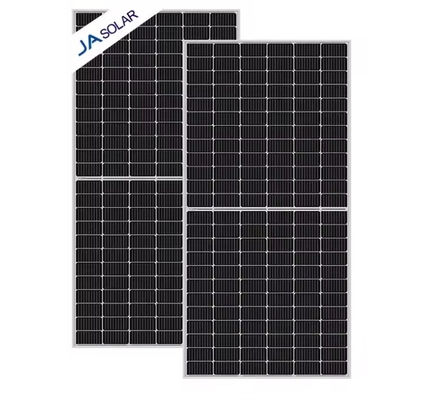 Panneaux solaires JA JAM78D30 MB 580W 585W 590W 595W 600W 605W Bifacial mono PERC demi-cellule double module en verre