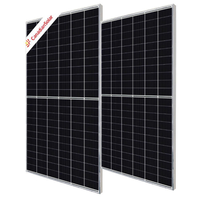 Système d'énergie solaire Panneau solaire bifacial canadien lumineux de type N mono Perc pour le ménage