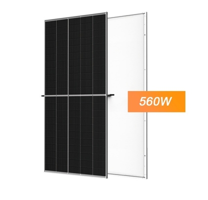 Panneau solaire résidentiel anodisé en alliage d'aluminium 550W Cellule monofaciale de 182 mm