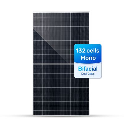 Panneau solaire à double vitrage bifacial iTOPCon de type N de 625 W 132 cellules