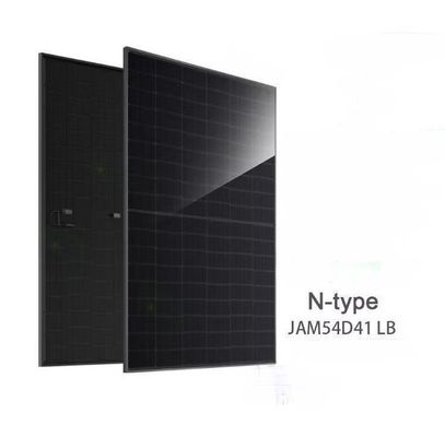 Panneau solaire JA JAM54D41 LB plein noir double verre de type N Module solaire bifacial 450w