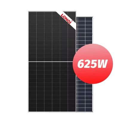 Module photovoltaïque bifacial à double verre de 2382x1134x30 mm, système solaire monocristallin de 625 W